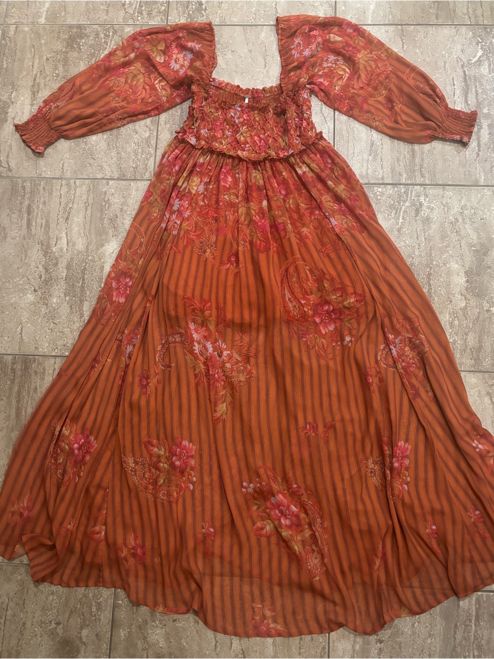 Free People Angel Eyes Maxi long sleeve Dress - Picture 1 of 4